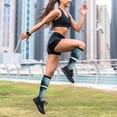 thumbnail image 6 of Lsque Winter Rabbit Pattern Sport Compression Socks for Men & Women 15-20 mmHg Knee High Nurse Pregnant Running Medical and Travel Athletic, 6 of 6
