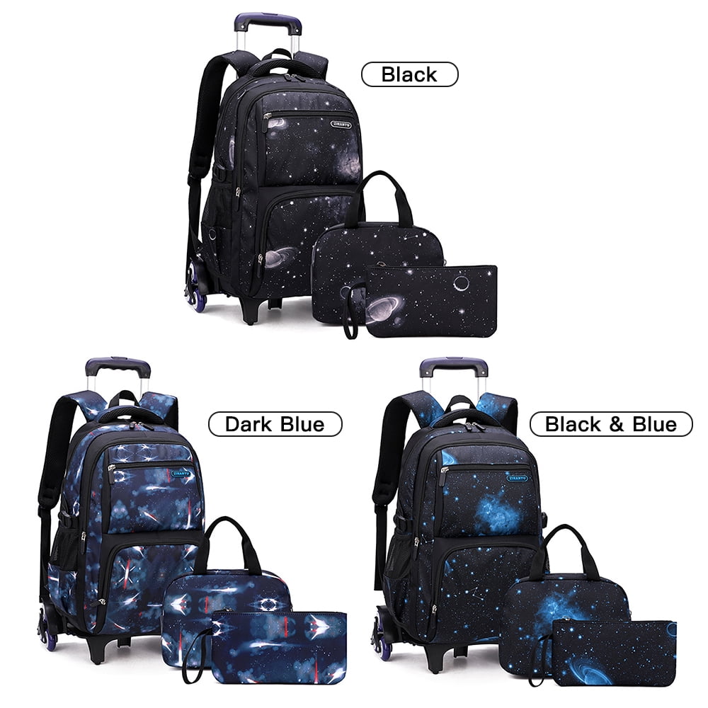 Bluboon Rolling Backpack For Kids – 2-in-1 Wheeled School Bag With Wheels For Boys & Teens, Laptop Compartment