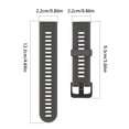 thumbnail image 2 of Hearth & Gear Silicone Watch Band Compatible With Forerunner 935/945 5 Plus 5 Quatix 5 Quatix 5 Sapphire Approach 60 Includes 2 Tool Undone for Men Leather Band for Men Designer Mens Wr309le Quartz, 2 of 3