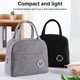 thumbnail image 1 of Worallymy Bolsa de almuerzo portátil con aislamiento Caja de almuerzo catiónica impermeable Bebidas Snacks Picnic Bolso Cooler Tote Gris Worallymy JD735816000, 1 of 7