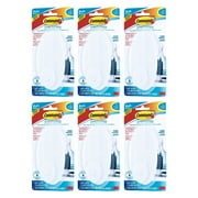 Command Adhesive Bath Caddy Water Resistant Frosted Clear, 6 Pack