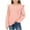 Pink, variant on jobturf Girls Shirts Spring Fashion Ruffle Shoulder Crewneck Sweatshirts Beach Vacation Blouses Casual Loose Long Sleeve Tops Size 5-15 Years