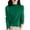 Green #027, variant on Mock Neck Sweaters for Women Knit Warm Sweater Long Sleeve Tops Casual Soft Lightweight Shirts Brown M