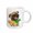 White, variant on 3drose, Funny Cute Pug Puppy Dog Drinking Margarita Cartoon, 11oz Mug