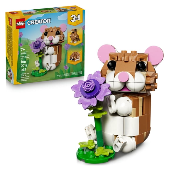 Set LEGO Creator Lindo Hámster con Flor 31376