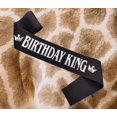 thumbnail image 3 of Birthday King Sash Black Satin Silver Foil Sash Para Hombres Happy Birthday Boy Party Gifts Decoraciones Suministros 16 18 21 30 40 50 O Cualquier Otro Divertido Recuerdo De Fiesta De Cumpleaños, 3 of 5
