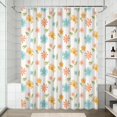 thumbnail image 2 of 72x72 Inch Fabric Shower Curtain Waterproof Polyester, Daisy Floral Print, 2 of 6
