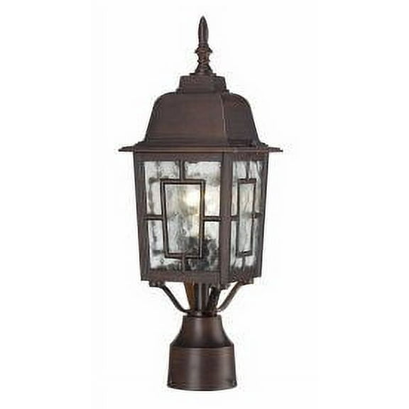 Nuvo 60-4928 - Banyan - 1 Light - 17" Outdoor Post W/ Clear Water Glass