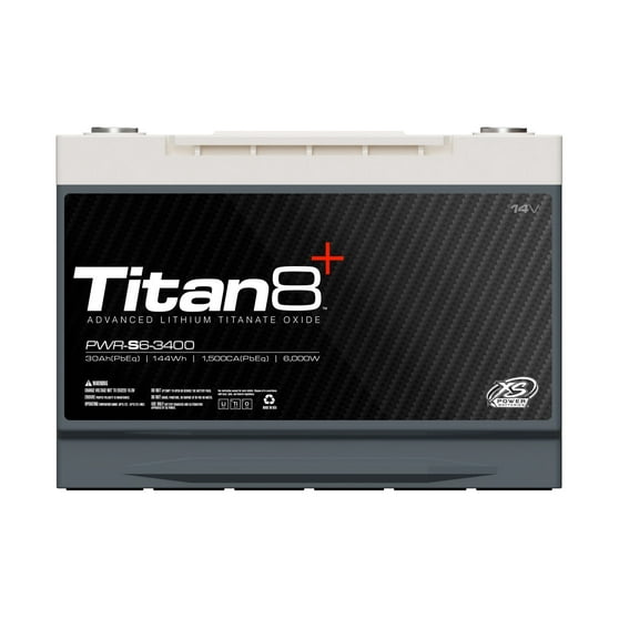 XS Power Titan 8 6000 Watt 14V 2000 Max Amps Lithium Battery PWR-S6-3400 New