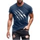 thumbnail image 5 of Hombres Pantalones Cortos de Manga Corta Impresa Casual Cuello Redondo Superior, Camisa de Moda para el Verano Y la Primavera, 5 of 8