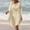 Beige, variant on Herrnalise Women Crochet Knit Evening Dress Y2K Sexy Hollow Out Long Dress Halter Neck Bodycon Retro Party Dresses Clubwear For Free Size