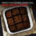 Stock Your Home Bulk 8x8 Aluminum Foil Pans with Covers for Cooking and