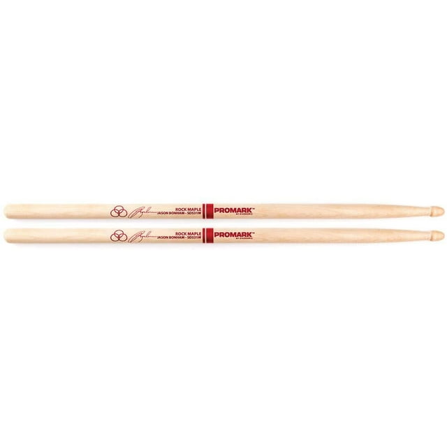 Promark SD531W American Maple Jason Bonhma Autograph Series Wood Tip, Single Pair