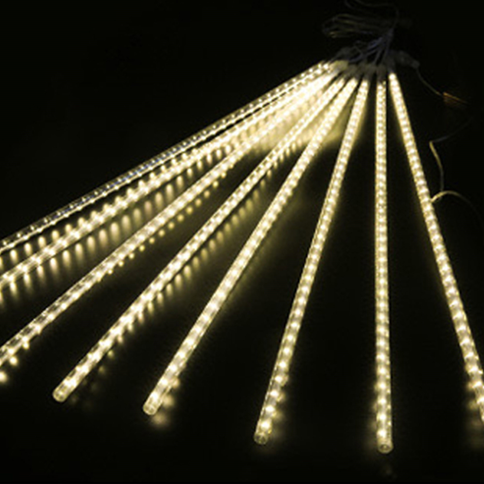 UPAIRCAS LED Falling Rain Lights with 30cm 8 Tube, Meteor Shower Light