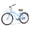 Blue, variant on Hykolity 26 in Cruiser Bike Beach Bicycle for Women Comfortable City Bike Commuter Cycling Adult Rider Height 60-72 in with Rear Rack and Basket Pink Pastel