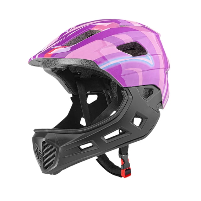 Casco de bicicleta para niños, equipo de protección, transpirable, a prueba de golpes, equipo de ciclismo para ciclismo de equilibrio y equitación. Púrpura