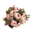 thumbnail image 2 of Conditiclusy Simulation Flower High Simulation Ornamental Realistic Bouquet 9 Heads Artificial Peony Flowers for Wedding, 2 of 7