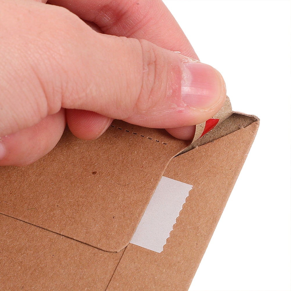 HEATSHAKING 25Pcs Brown Rigid Mailing Envelopes with Tear p for Secure Shipping