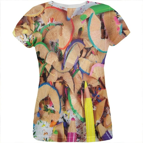 Sharpen Your Colored Art Pencils All Over Womens T Shirt Multi 2XL
