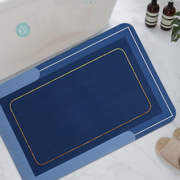 Water Absorption Rug Water Absorption Rug for Bathroom Washable Diatomaceous Earth Bath Mats ...