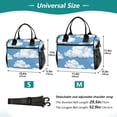 thumbnail image 2 of Ckdifva Clouds in Sky Cooler Bag Cooler Cooling Tote Lunch Bag Lunch Box Front Pocket with Shoulder Strap, 2 of 6