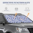 thumbnail image 4 of Vsdgher Blue Vases Print Car Windshield Sun Shade, Reflective Sunshade Window Sunshade Sun Visor Protector Fit for Cars,Trucks,SUVs-Small, 4 of 6