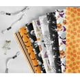 thumbnail image 6 of Soimoi 8 Pc Fat Quarter Bundle,HalloweenPrint 18"x 22"DIY Patchwork-100% CottonPre-Cut Quilting Fabric Orange & Black, 6 of 7