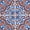 Blue/Orange, variant on Mi Alma Mexican Orange Yellow Tile Stickers - Removable Vinyl 4x4, 24 pcs