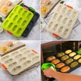 thumbnail image 4 of Bandeja para hornear mini baguettes, 34,5 x 24 cm, bandeja para tostar pan con perforaciones antiadherentes, bandeja para hornear pan, corteza de pan francés, separador de proteínas, 4 of 8