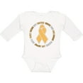 thumbnail image 3 of Inktastic Word Circle-childhood Cancer Awareness Boys or Girls Long Sleeve Baby Bodysuit, 3 of 5