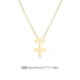 thumbnail image 1 of stanreset Constellation Theme Friendship Necklace Creative Comfortable Ins Exquisite Durable Rust-proof Lightweight Fashion Accessory Sagittarius gold, 1 of 6