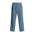 thumbnail image 5 of Yaoyar Men's Drawstring Elastic Waist Straight Leg Pockets Lightweight Breathable Casual Loose Fit Trousers, 5 of 5