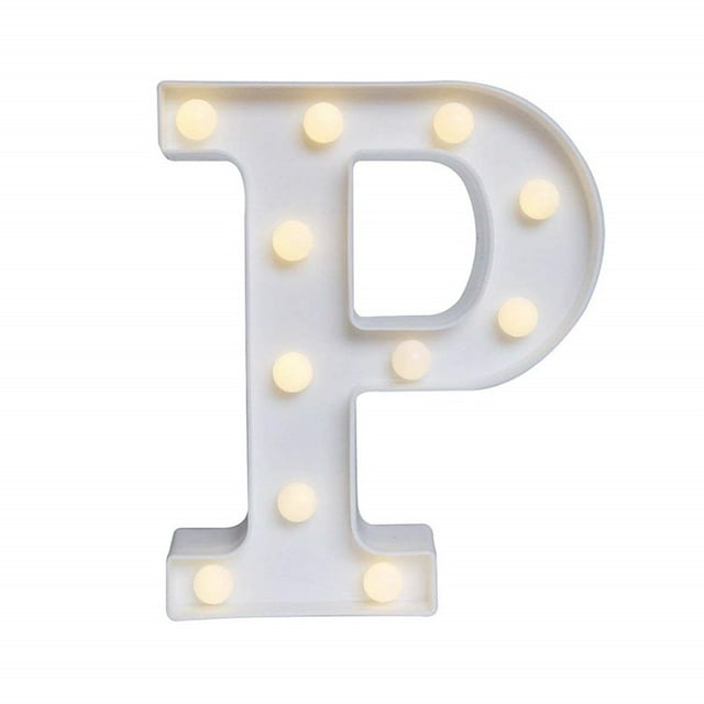 Luz de noche BuyWeek lámpara LED 26 letras del alfabeto decoración de fiestas
