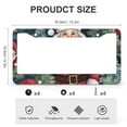 thumbnail image 3 of Santa Claus Christmas License Plate Cover 2 Pcs Set Xmas Merry Christmas Auto Car Accessories Tag for Girl Women Men Vehicles 2 Hole Quality Aluminum Metal License Plate Frames, 3 of 6