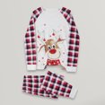 thumbnail image 1 of Conjunto de pijama familiar de 2 piezas Conjunto de ropa de dormir de cintura elástica con estampado de alces de ajuste holgado FLhrweasw  Para estrenar, 1 of 9