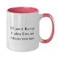 thumbnail image 2 of Unique Obstetrician Two Tone 11oz Mug, I Can't Keep Calm I'm an, Gifts For Colleagues, Present From Boss, Cup For Obstetrician, OBstetrician birthday gift ideas, Unique OBstetrician gifts, Gifts for, 2 of 2