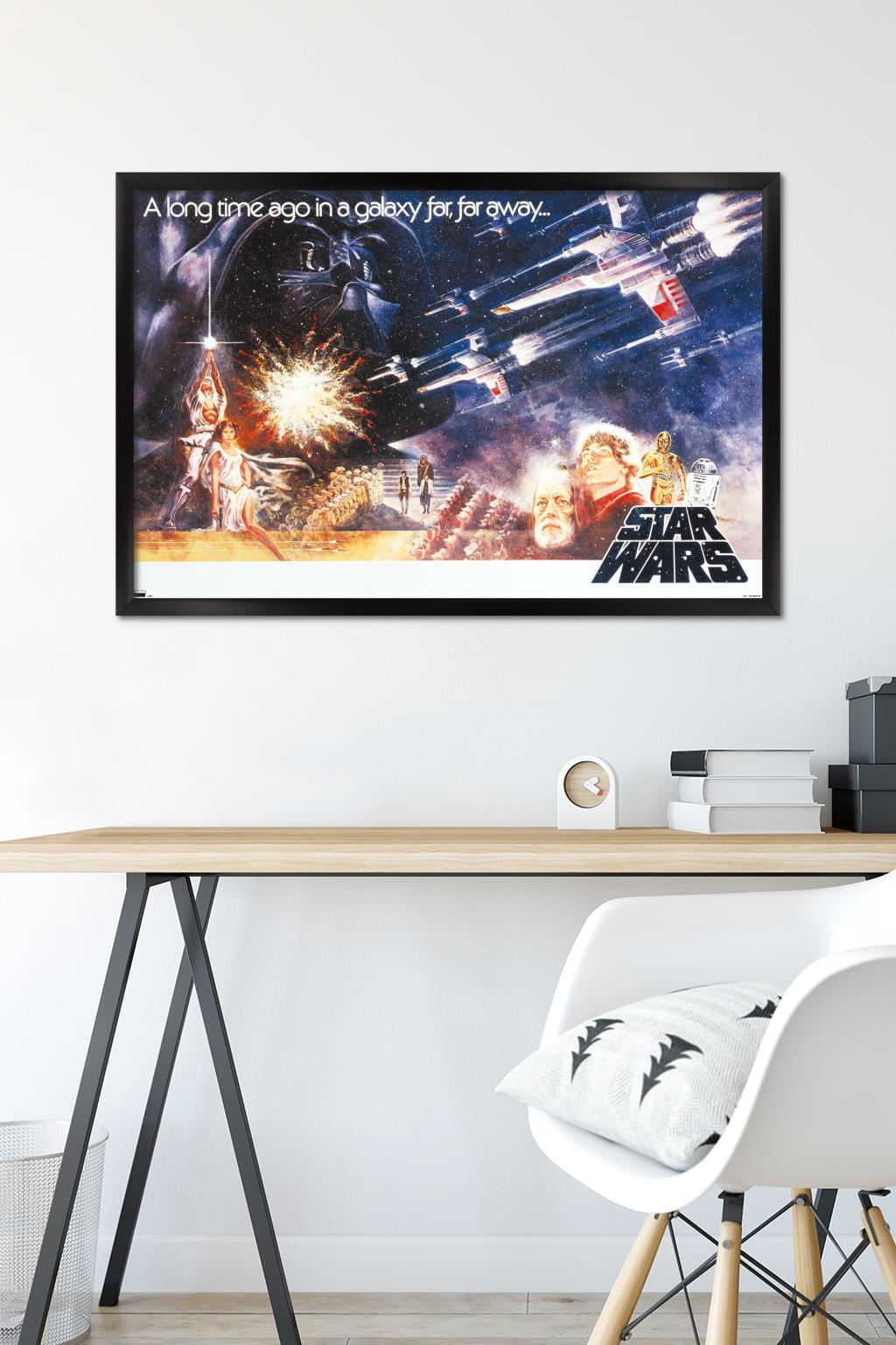 Star Wars: A New Hope - Horizontal One Sheet Wall Poster, 22.375" x 34" Framed