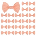 thumbnail image 1 of Uxcell 60-Pack Mini Lazo de Cinta Artesanal 1.5x1 Pulgada de Tela a Cuadros de Satén para Manualidades DIY Rosa Coreano Claro, 1 of 1