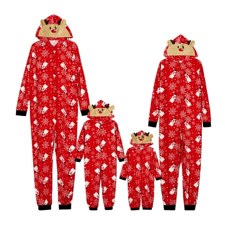 

HESHENG Snowman Christmas Family Matching Pajama for Family Dad Mom Kids and Baby Sleepwear Romper One-Piece Kids 9T