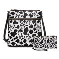 thumbnail image 2 of Yuyamidu Cow Print Bow Crossbody Bag Matching Wallet Set for Ladies Women PU Leather Shoulder Handbags Purse and Wallet Set Included Card Slots Holder for Travel, Shopping & Work, 2 of 8