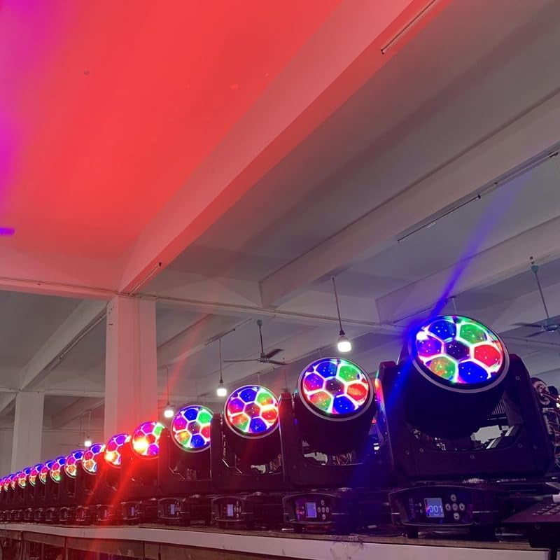 Bee-Eyes Style LED Mini Zoom Moving Head DJ Stage Light RGBW Multi Emitting Color