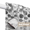 thumbnail image 4 of Swag Valance Curtains for Windows, Gray Eucalyptus Leaves Light Filtering Kitchen Curtains with Rod Pocket, Watercolor Floral Leaf Plants Window Treatment Valances for Living Room, 36x45 - 2 PCS, 4 of 9