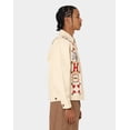 thumbnail image 3 of Honor The Gift Men's Hawthorne Patchwork Embroidered Canvas Box Fit Jacket (Medium, Cream), 3 of 8