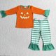thumbnail image 1 of Ropa de dormir de Halloween para niños, conjunto de camisa de manga larga, pantalones, pijamas para niños pequeños, ropa de noche de calabaza, venta al por mayor, 1 of 2
