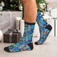 thumbnail image 7 of KLL Hawaiian Style Print Cool Socks Men's Women's Crew Socks Funny Crazy Novelty Stockings, 7 of 7