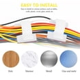 thumbnail image 3 of EeaseMX 120 clips adhesivos para cables, para el hogar, organizador de cables para coche, 3 of 7