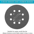 thumbnail image 4 of 2 Pack Replacement 5" 8 Hole Orbital Sander Pads Fits Milwaukee 51-36-7090, 51-36-7100, 4 of 5
