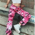 thumbnail image 4 of Women Camo Cargo Trousers Casual Pants Military Army Combat Camouflage Hip Hop Pants, 4 of 5