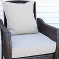 thumbnail image 4 of Sunnydaze Indoor/Outdoor Polyester Replacement Deep Back and Seat Cushion Set for Patio Chair - Beige - 2pc, 4 of 7