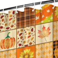 thumbnail image 3 of Fall Pumpkins Sunflowers Leaves Shower Curtain 36"x72" ,Bathroom Decorative Shower Curtains Set with 12 Hooks,Modern Waterproof Washable Shower Curtain, 3 of 6